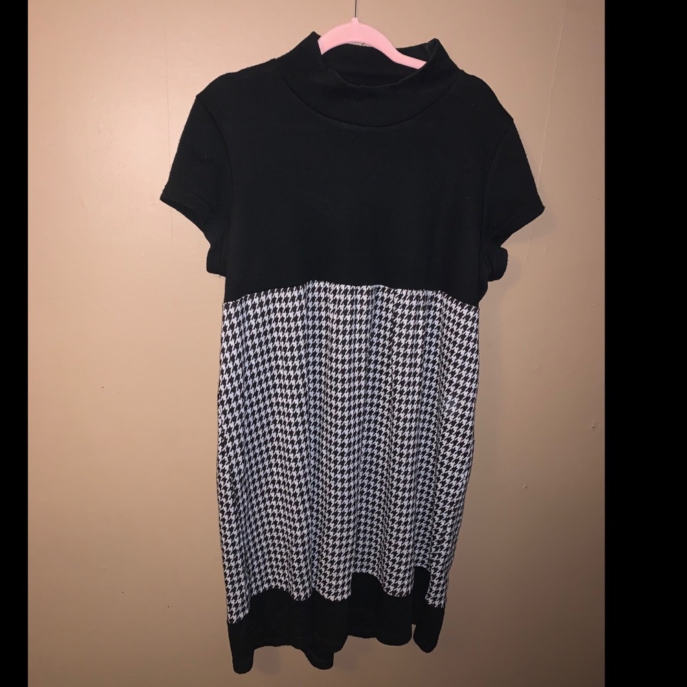 Lennie for Nina Leonard Houndstooth Dress